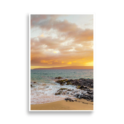 Rolling Skies Rocky Beach Print